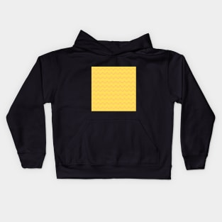 Yellow zigzag pattern Kids Hoodie